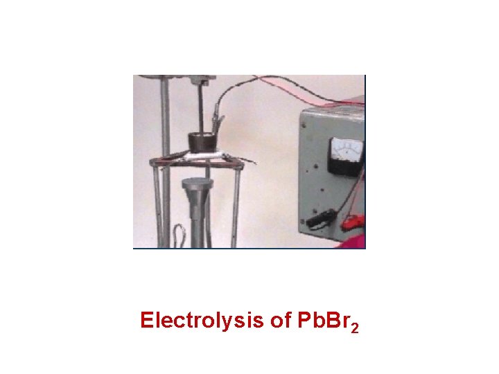 Electrolysis of Pb. Br 2 Electrolysis of Pb. Br 2