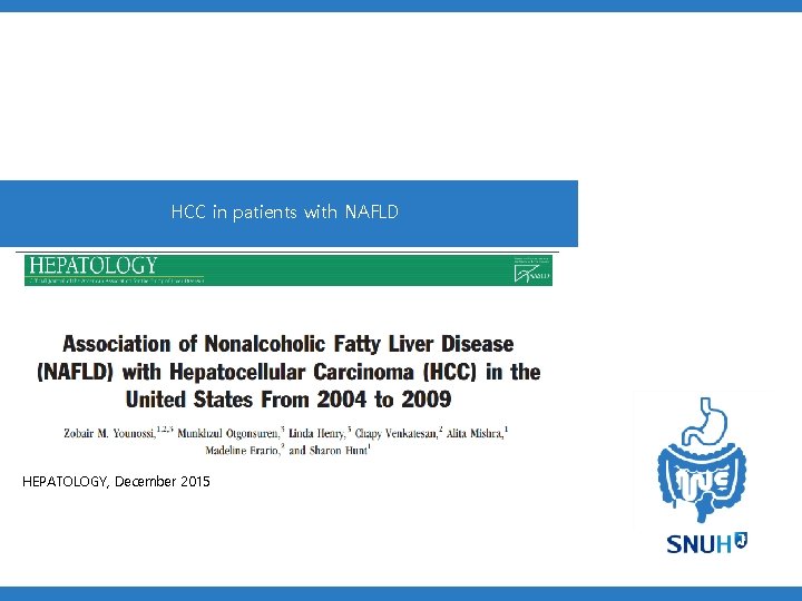 HCC in patients with NAFLD HEPATOLOGY, December 2015 