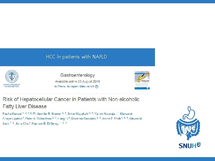 HCC in patients with NAFLD 