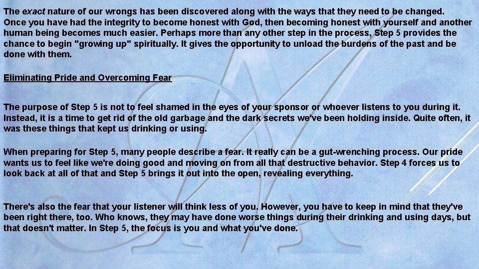 The exact nature of our wrongs has been discovered along with the ways that The exact nature of our wrongs has been discovered along with the ways that