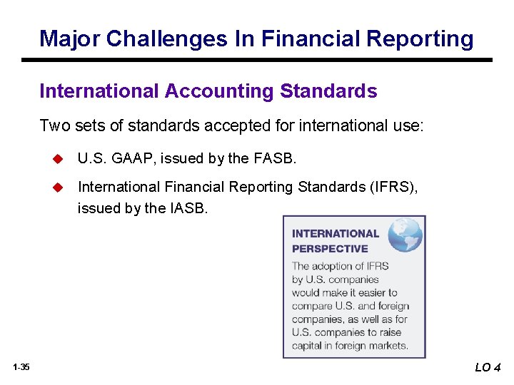 Major Challenges In Financial Reporting International Accounting Standards Two sets of standards accepted for Major Challenges In Financial Reporting International Accounting Standards Two sets of standards accepted for