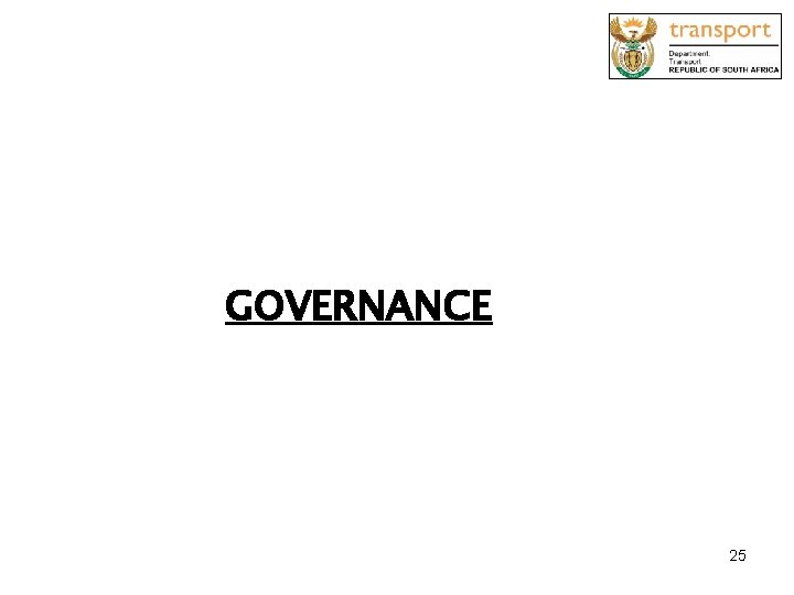 GOVERNANCE 25 