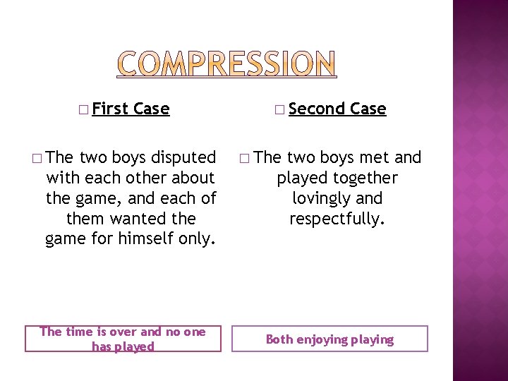 � First Case � The two boys disputed with each other about the game,