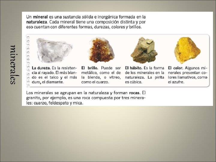 minerales 