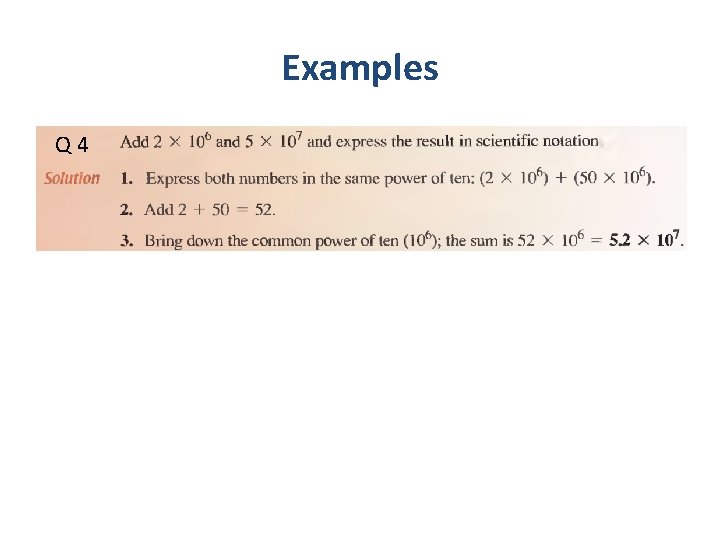 Examples Q 4 