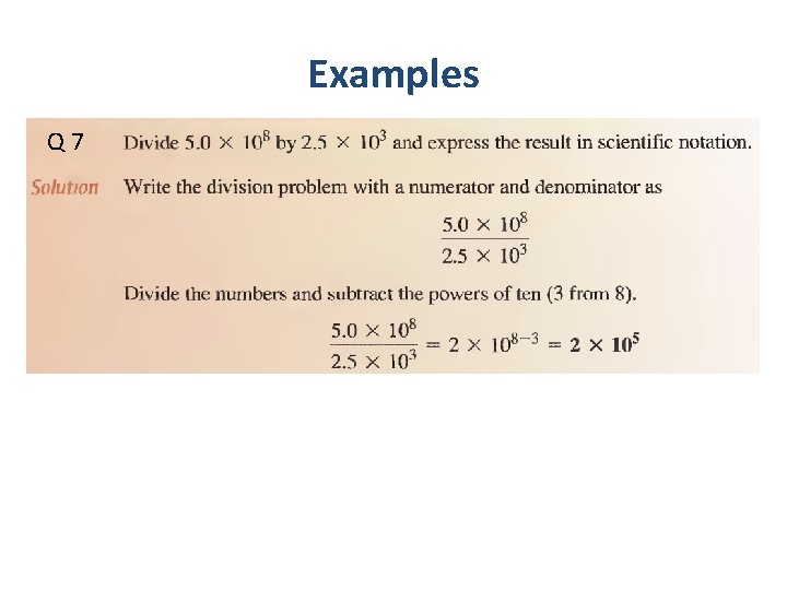 Examples Q 7 