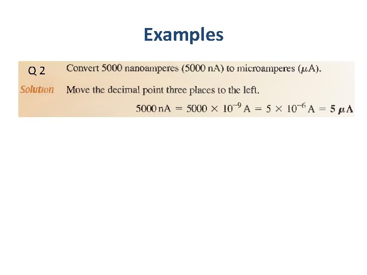 Examples Q 2 