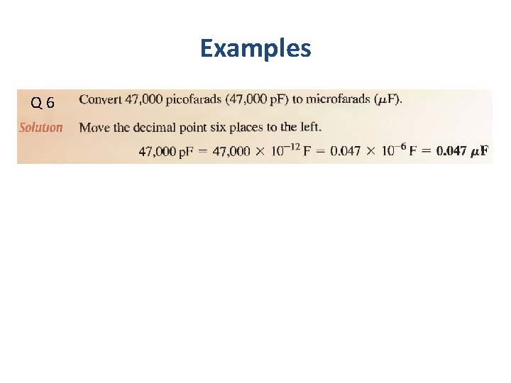 Examples Q 6 