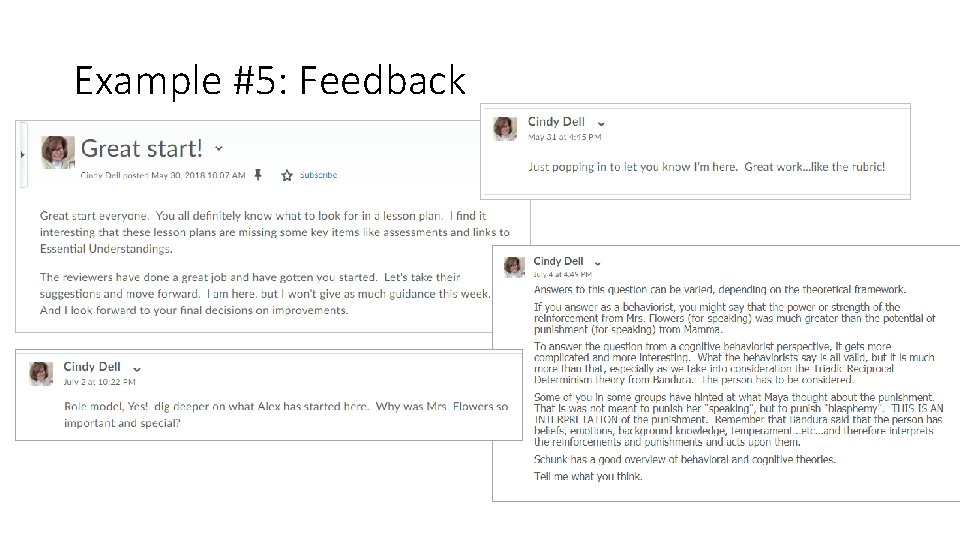 Example #5: Feedback 