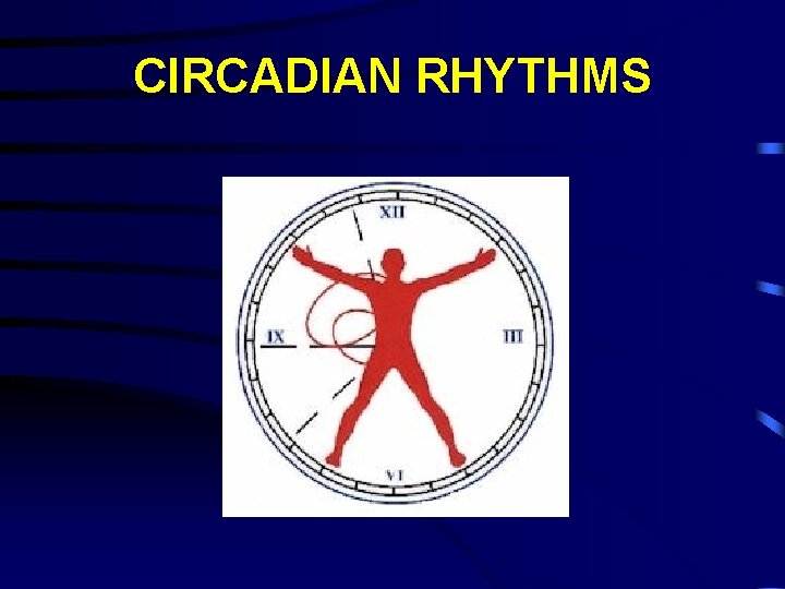 CIRCADIAN RHYTHMS 