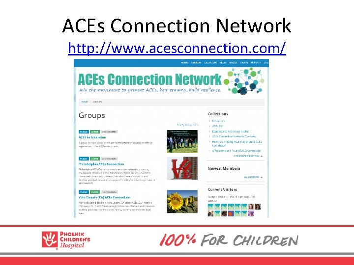 ACEs Connection Network http: //www. acesconnection. com/ 