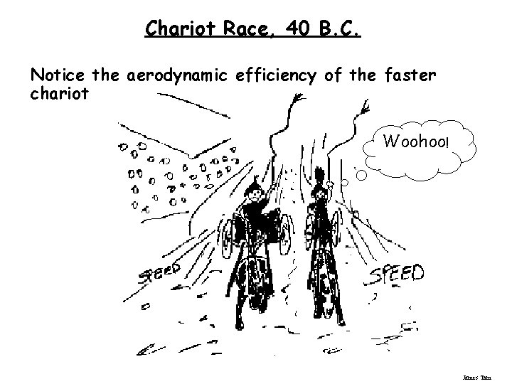 Chariot Race, 40 B. C. Notice the aerodynamic efficiency of the faster chariot Woohoo! Chariot Race, 40 B. C. Notice the aerodynamic efficiency of the faster chariot Woohoo!