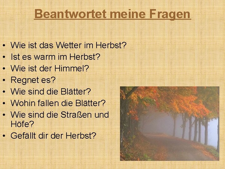Стих на немецком про осень. Стих про осень на немецком языке. Тема погода на немецком языке. Слова о погоде на немецком.