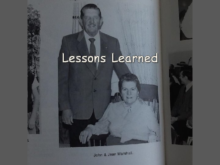 Lessons Learned 