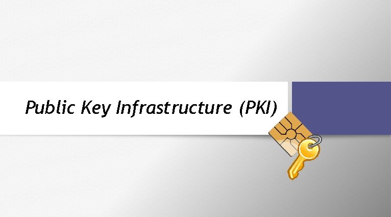 Public Key Infrastructure (PKI) 