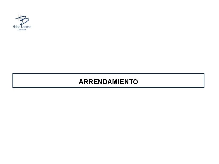 ARRENDAMIENTO 