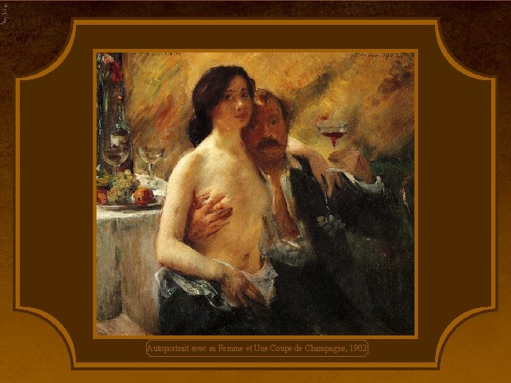 Autoportrait avec sa Femme et Une Coupe de Champagne, 1902 