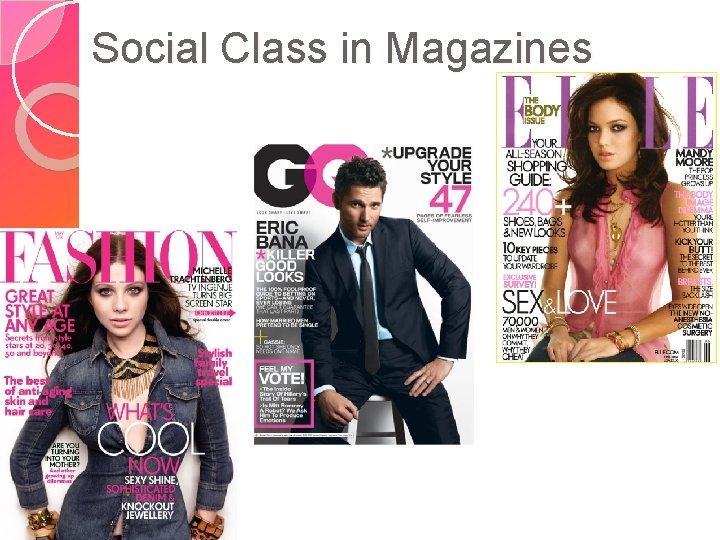 Social Class in Magazines 