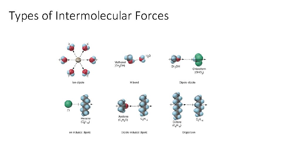 Types of Intermolecular Forces 