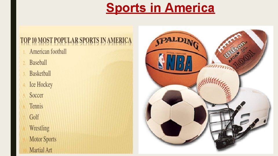  Sports in America 