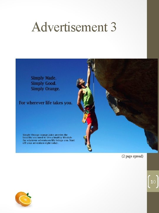 Advertisement 3 (2 page spread) 10 Advertisement 3 (2 page spread) 10