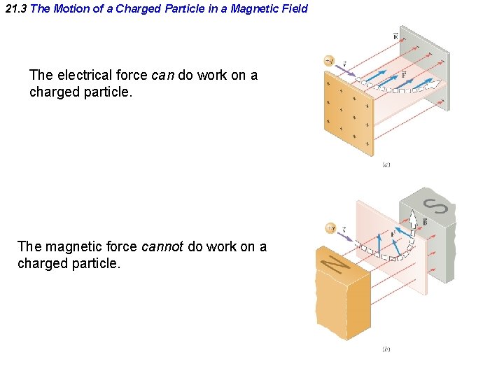 21. 3 The Motion of a Charged Particle in a Magnetic Field The electrical