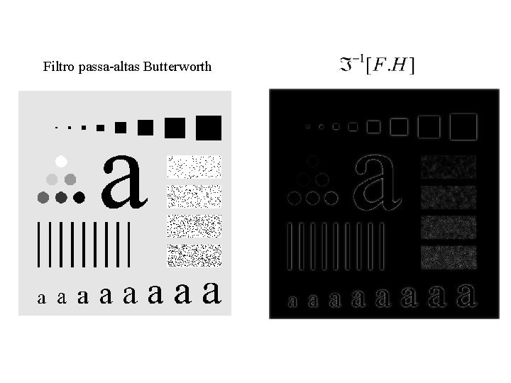 Filtro passa-altas Butterworth Filtro passa-altas Butterworth