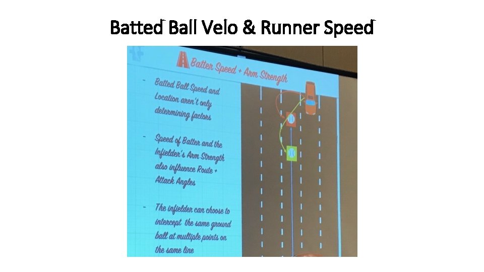 Batted Ball Velo & Runner Speed Batted Ball Velo & Runner Speed