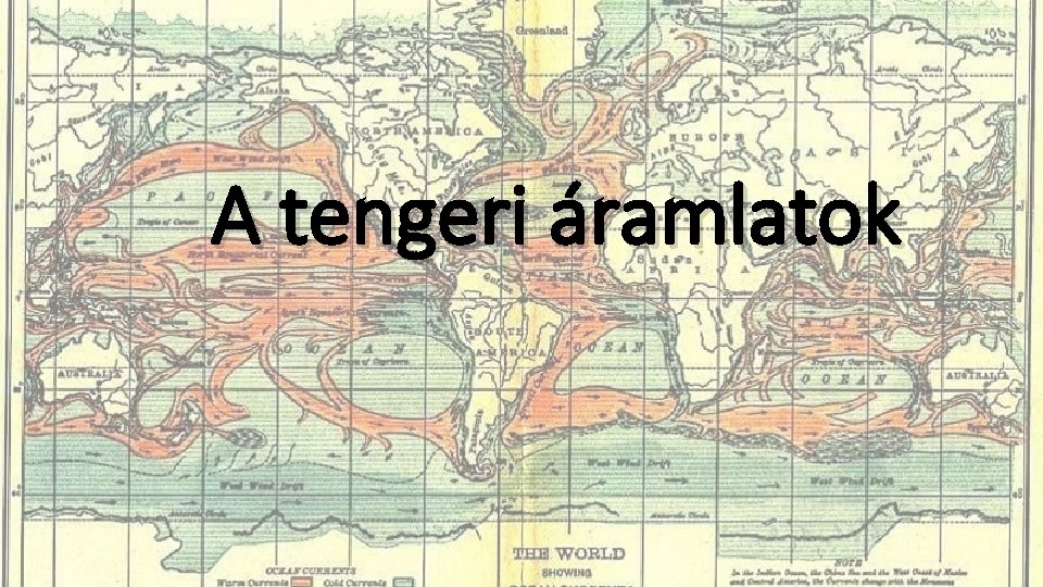 A tengeri áramlatok 