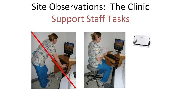 Site Observations: The Clinic Support Staff Tasks 