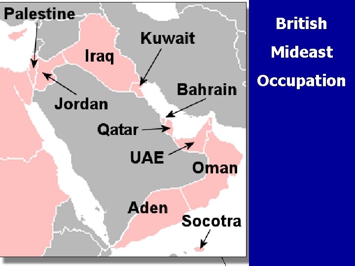 British Mideast Occupation 