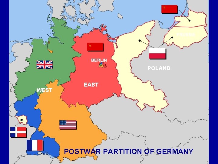 PRUSSIA BERLIN POLAND WEST EAST POSTWAR PARTITION OF GERMANY 