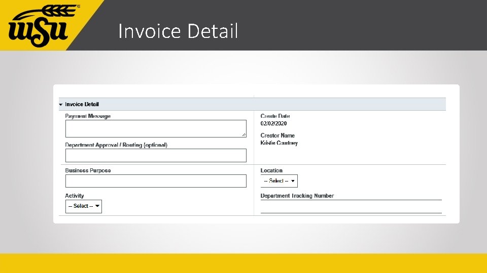 Invoice Detail 