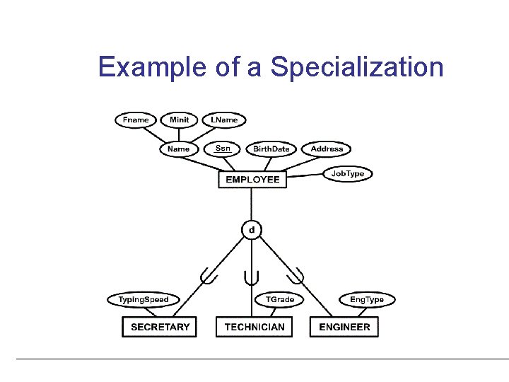 Example of a Specialization 