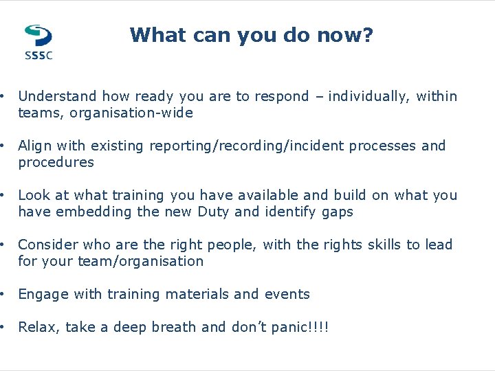 What can you do now? MAIN HEADER GOES HERE • Understand how ready you What can you do now? MAIN HEADER GOES HERE • Understand how ready you