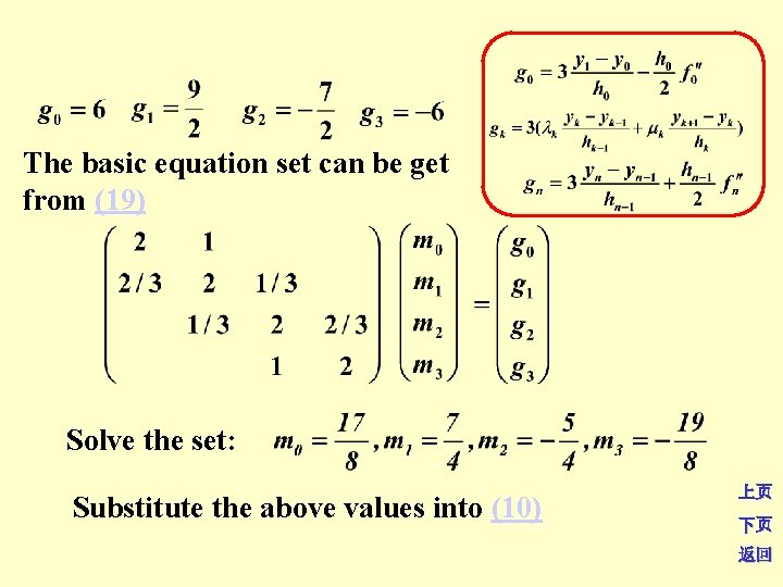 The basic equation set can be get from (19) Solve the set: Substitute the