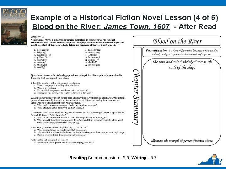 Example of a Historical Fiction Novel Lesson (4 of 6) Blood on the River: Example of a Historical Fiction Novel Lesson (4 of 6) Blood on the River: