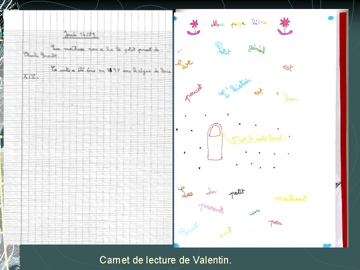 Carnet de lecture de Valentin. Carnet de lecture de Valentin.