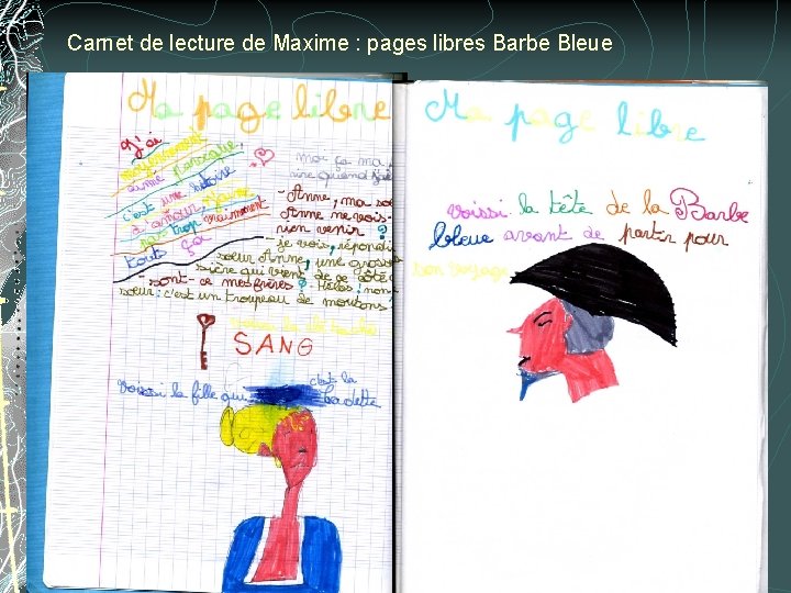 Carnet de lecture de Maxime : pages libres Barbe Bleue Carnet de lecture de Maxime : pages libres Barbe Bleue