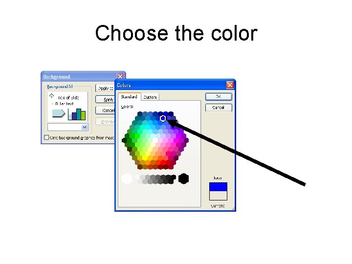 Choose the color Choose the color