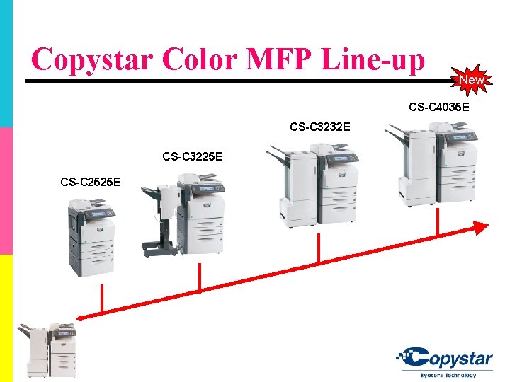 Copystar Color MFP Line-up New CS-C 4035 E CS-C 3232 E CS-C 3225 E Copystar Color MFP Line-up New CS-C 4035 E CS-C 3232 E CS-C 3225 E