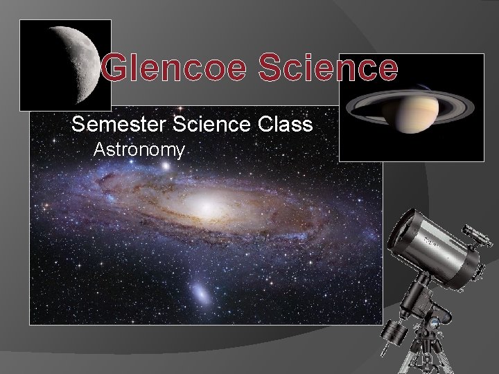 Glencoe Science Semester Science Class Astronomy 