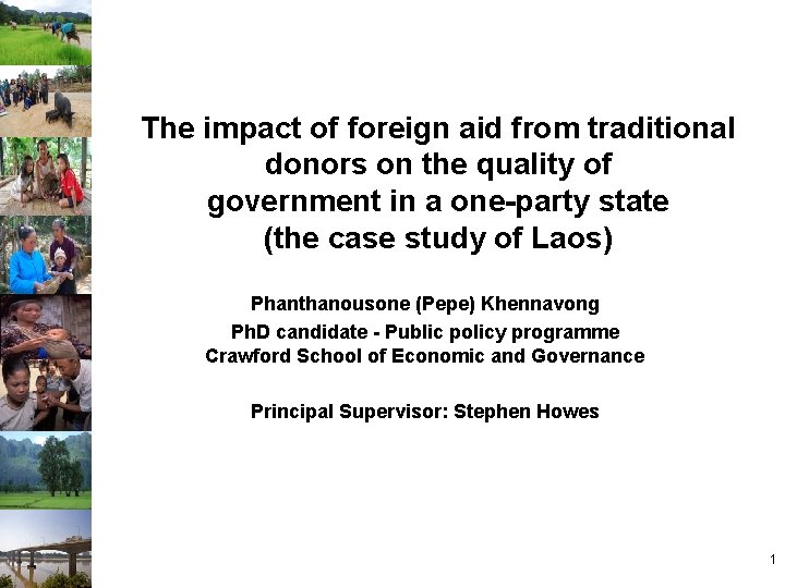 The impact of foreign aid from traditional donors on the quality of government in
