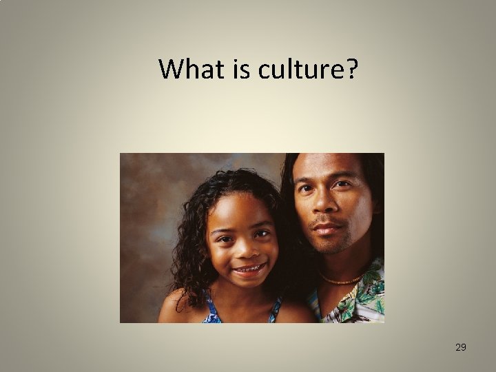 What is culture? 29 