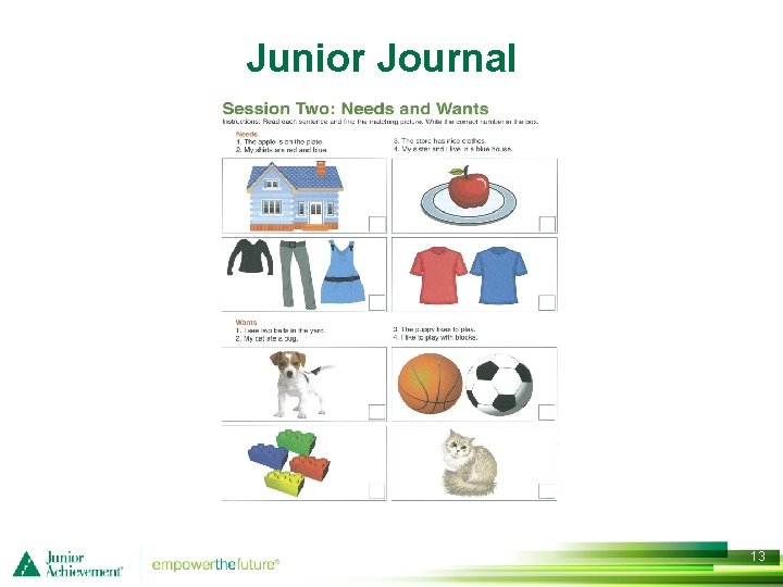 Junior Journal 13 