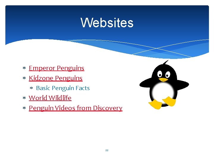 Websites Emperor Penguins Kidzone Penguins Basic Penguin Facts World Wildlife Penguin Videos from Discovery