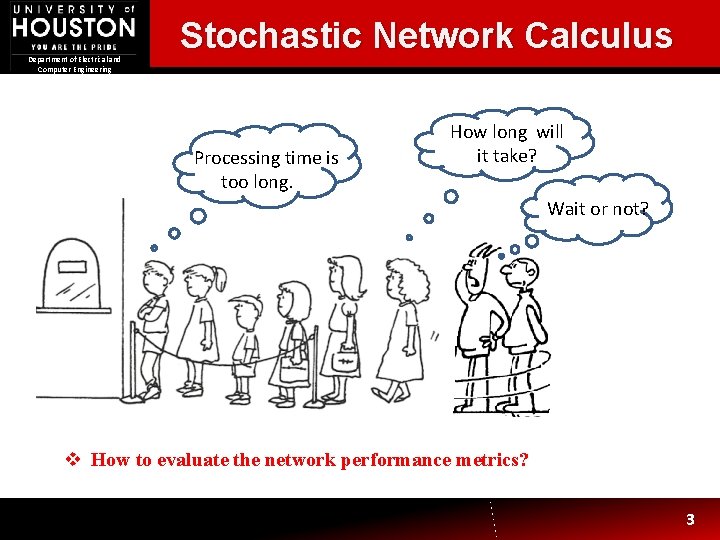Department of Electrical and Computer Engineering Stochastic Network Calculus Processing time is too long. Department of Electrical and Computer Engineering Stochastic Network Calculus Processing time is too long.