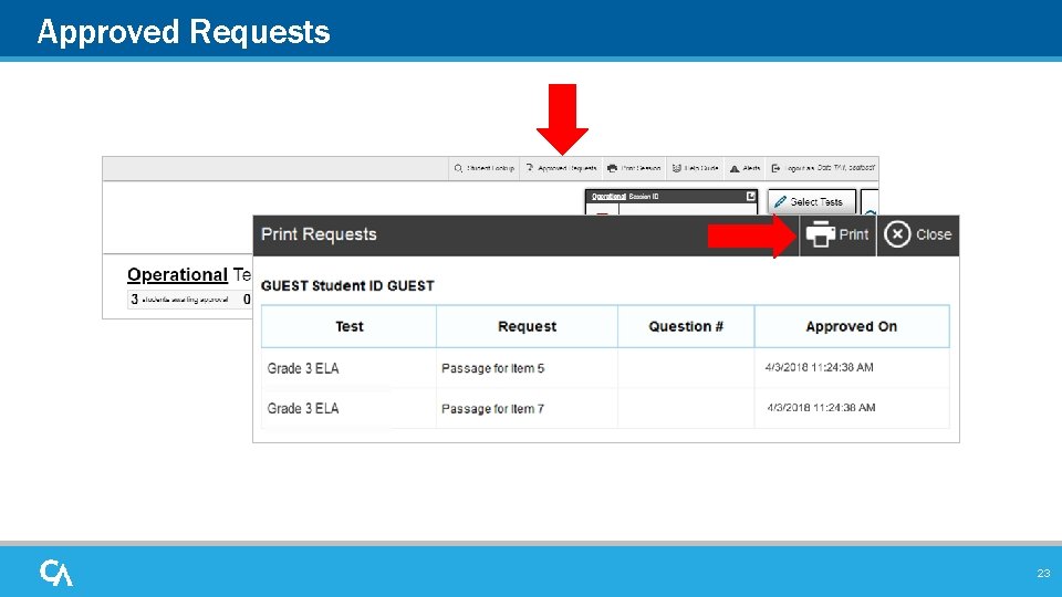 Approved Requests 23 Approved Requests 23