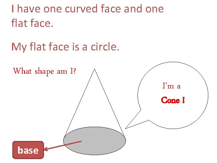 I have one curved face and one flat face. My flat face is a