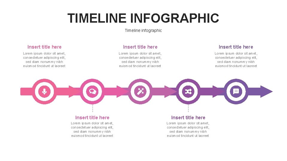 TIMELINE INFOGRAPHIC Timeline infographic Insert title here Lorem ipsum dolor sit amet, consectetuer adipiscing